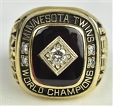 Minnesota Twins 1991 World Series Championship 10k Gold & Diamond Ring