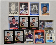 Collection of 13 Autographed Baseball Cards