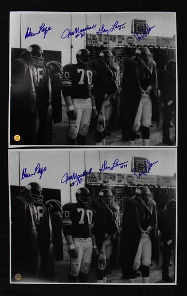 Purple People Eaters Lot of 2 Autographed 16x20 Photos