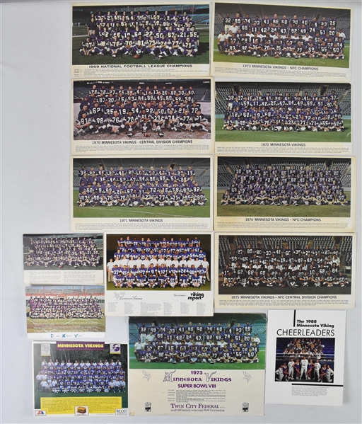 Collection of Minnesota Vikings Team Photos