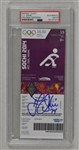 TJ Oshie Autographed 2014 Olympic Ticket PSA/DNA