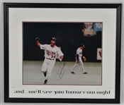 Kirby Puckett Autographed & Framed 25x29 Framed 1991 World Series Photo