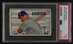 Mickey Mantle 1951 Bowman Rookie Card #253 PSA 5 EX