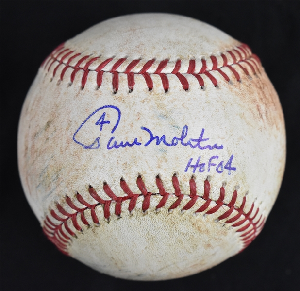 Paul Molitor Game Used & Autographed Baseball