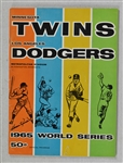Minnesota Twins vs. Los Angeles Dodgers 1965 World Series Program Signed by Harmon Killebrew