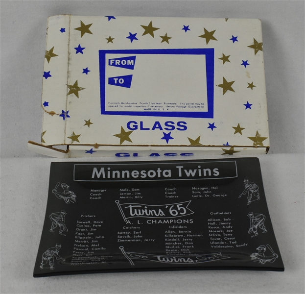 Minnesota Twins Vintage 1965 Ash Tray w/Original Box