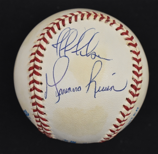 Mariano Rivera & Jeff Nelson Autographed Baseball