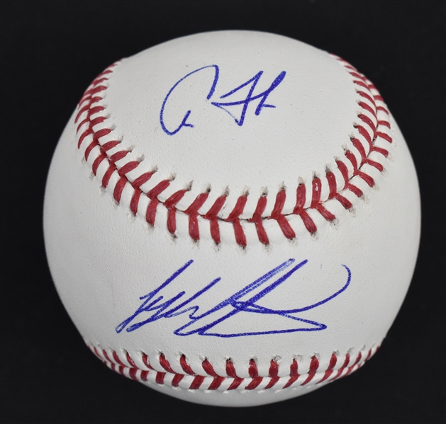 Aaron Judge & Tyler Austin Autographed Baseball