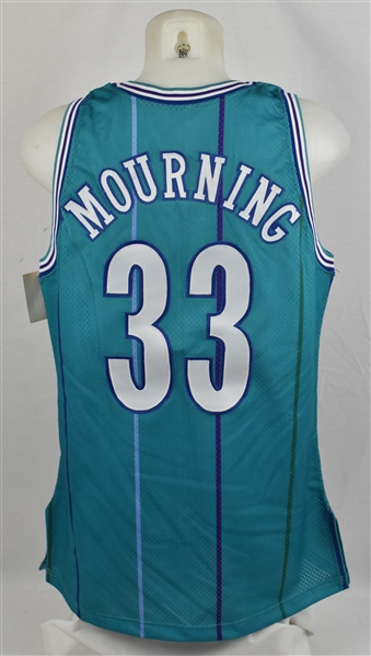 Alonzo Mourning Autographed Charlotte Hornets Jersey