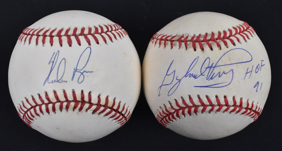 Nolan Ryan & Gaylord Perry Autographed Baseballs