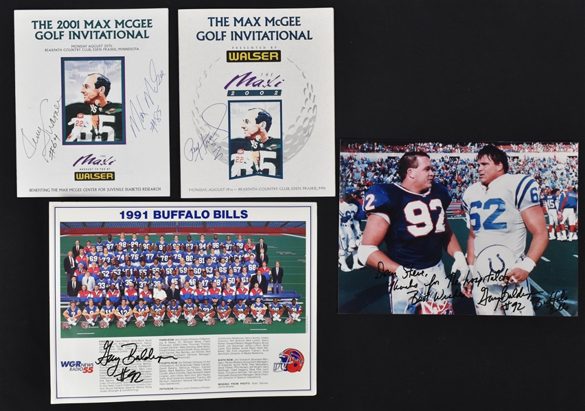 NFL Lot of 4 Autographed Items w/Jerry Kramer