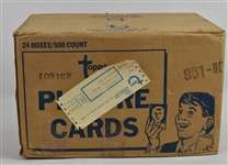 Vintage 1980 Topps Baseball Unopened Vending Case *Rickey Henderson Rookie Season*