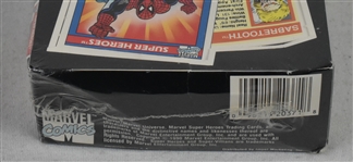 Unopened 1990 Marvel Universe Trading Card Box Sealed in Original Wrap 