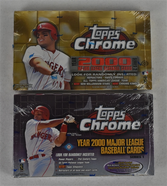 Lot of 2 Unopened 2000 Topps Chrome Boxes