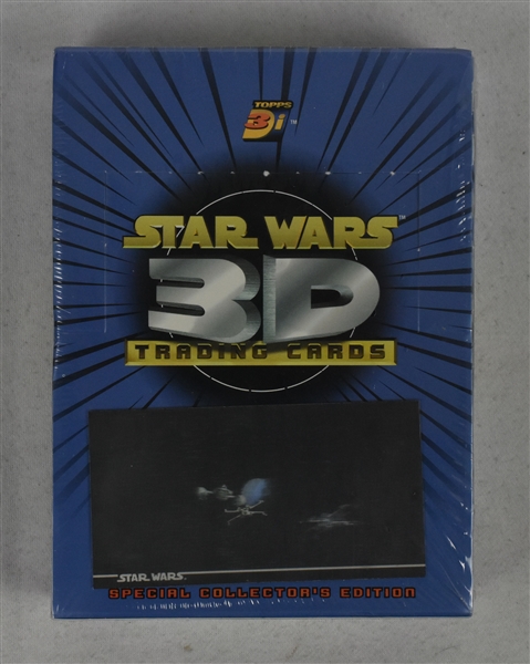 Star Wars 3D 1996 Collectors Edition Unopened Box of Trading Cards 