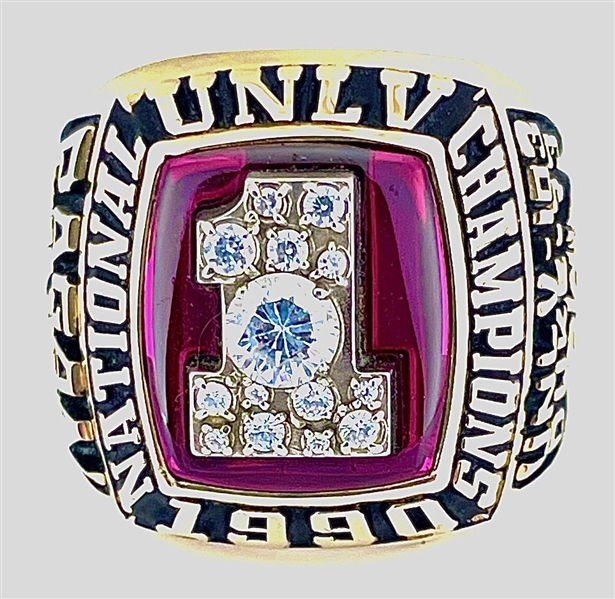 UNLV 1990 Runnin Rebels NCAA National Championship 10K Gold Ring 