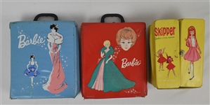 Vintage Barbie & Skipper 1963 Doll Cases