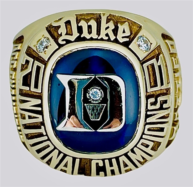 Duke Blue Devils RARE 2001 NCAA Championship 10K Gold Ring