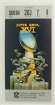 Super Bowl XVI 49ers vs. Bengals Ticket Signed by Bob Reynolds