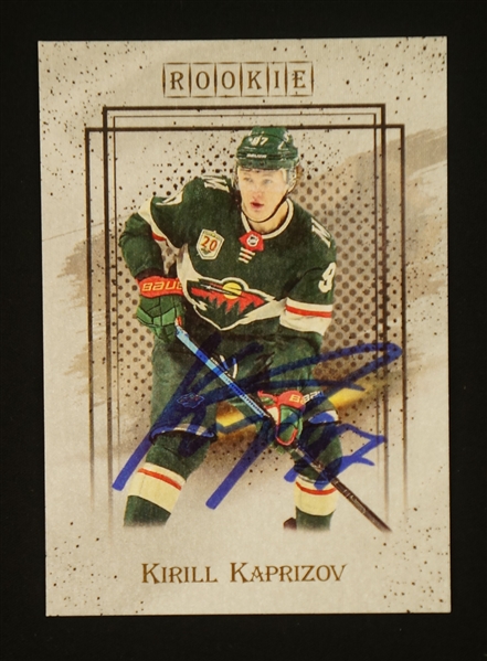 Kirill Kaprizov Autographed Rookie Card