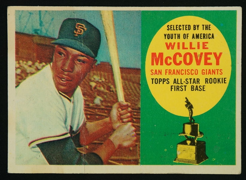 Willie McCovey 1960 Topps Rookie Card #316