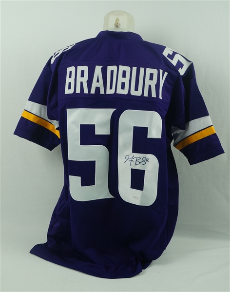 Garrett Bradbury Autographed Minnesota Vikings Home Purple Jersey