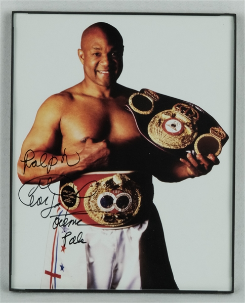 George Foreman Autographed 8x10 Photo JSA