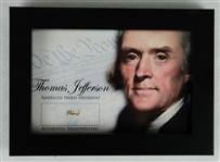 Thomas Jefferson Autographed "Word" Photo JSA
