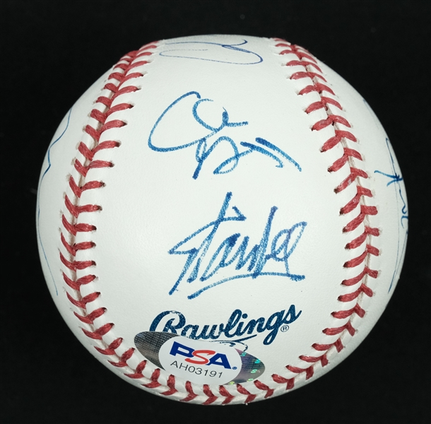 Marvel Avengers Cast Signed Baseball w/Stan Lee & Chris Hemsworth PSA/DNA