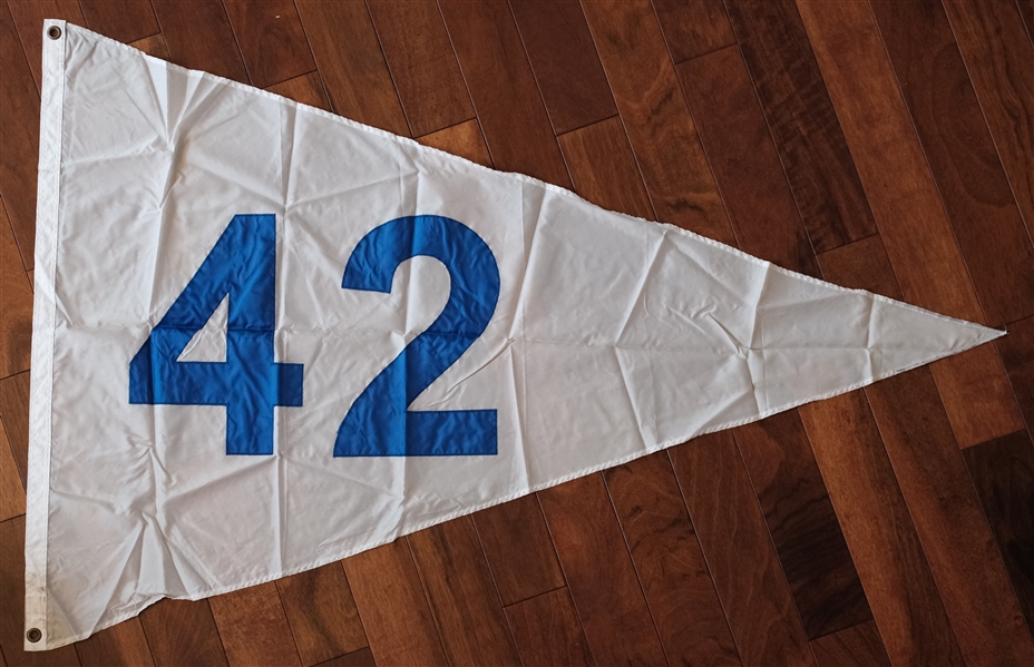 Jackie Robinson #42 Retired Banner from Old Busch Stadium in St. Louis w/Team Provenance