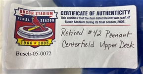 Jackie Robinson #42 Retired Banner from Old Busch Stadium in St. Louis w/Team Provenance