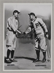 Honus Wagner & Ty Cobb Original James Fiorentino Watercolor Painting