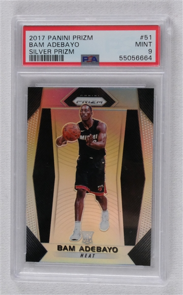 Bam Adebayo 2017 Panini Prizm Silver #51 Rookie Card PSA 9 Mint