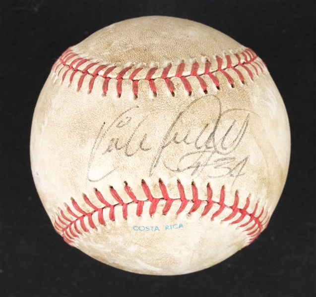 Kirby Puckett Autographed & Inscribed 1991 World Series Game 6 Game Used Baseball w/ Team Provenance