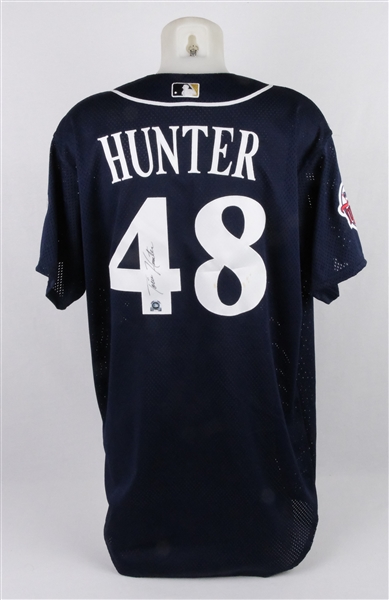 Torii Hunter 2002 Autographed & Worn All-Star Game Festivities Jersey & Photo MLB Authentication