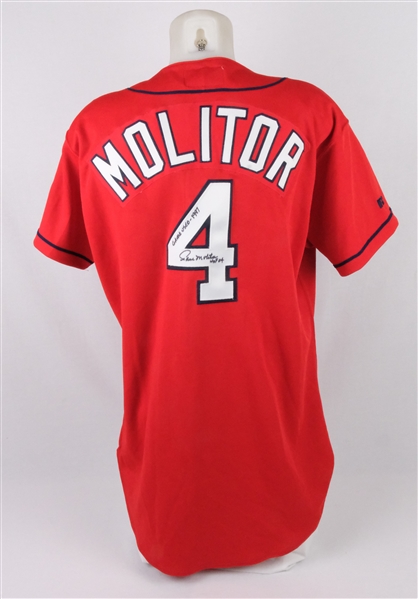 Paul Molitor 1997 Game Used & Autographed Jersey Worn April 6th & 27th w/ Player Provenance