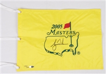 Tiger Woods Autographed 2005 Masters Limited Edition Golf Flag #453/500 UDA