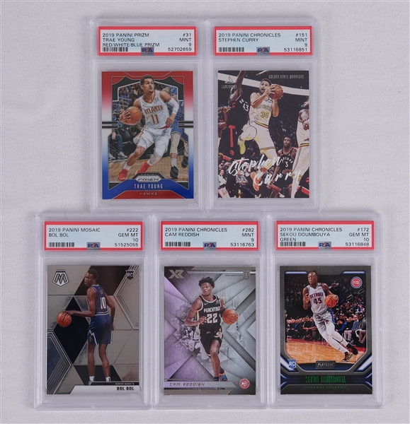 Lot of 5 Graded Cards w/ Stephen Curry