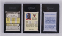 Michael Jordan Lot of 3 Graded Basketball Cards