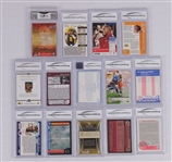 Collection of 14 Graded Cards w/ LeBron James, Kobe Bryant, Peyton Manning & Aaron Rodgers