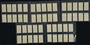 Vintage 1938 Film Stars Complete 50 Card Set