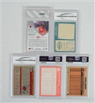 Lot of 5 Graded Cards w/Johnny Unitas & Whitey Ford