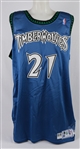 Kevin Garnett 1997-98 Minnesota Timberwolves Game Used Jersey w/Dave Miedema LOA
