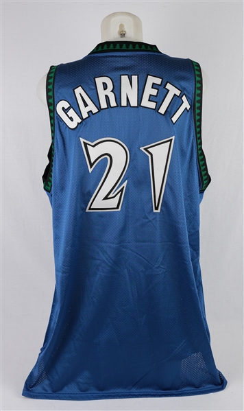 Kevin Garnett 1997-98 Minnesota Timberwolves Game Used Jersey w/Dave Miedema LOA