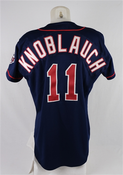 Chuck Knoblauch 1997 Minnesota Twins Game Issued Jersey  