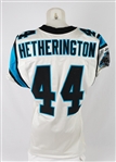 Chris Hetherington 2001 Carolina Panthers Game Used Jersey w/8 Team Repairs