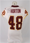 Chris Horton 2008 Washington Redskins Game Used Jersey Worn in 4 Pre-Season Games