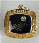 Los Angeles Dodgers 1978 National League Champions 14k Gold & Diamond Pendant 