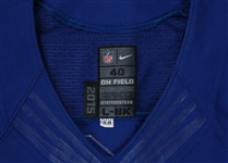 Odell Beckham Jr. 2015 New York Giants Game Used Jersey w/Player Provenance From Jersey Swap & Dave Miedema LOA