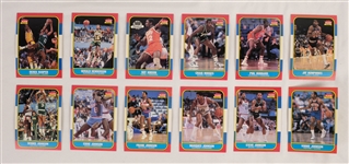 Fleer 1986-87 Basketball Card & Sticker Set w/ Michael Jordan BGS 8.5 NM-MT+ Rookie Card